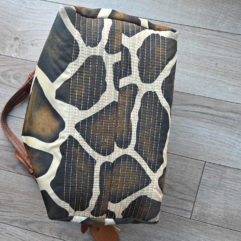 Dooney & Bourke Giraffe Print Shoulder Bag with Brown Accents - Picture 8 of 15